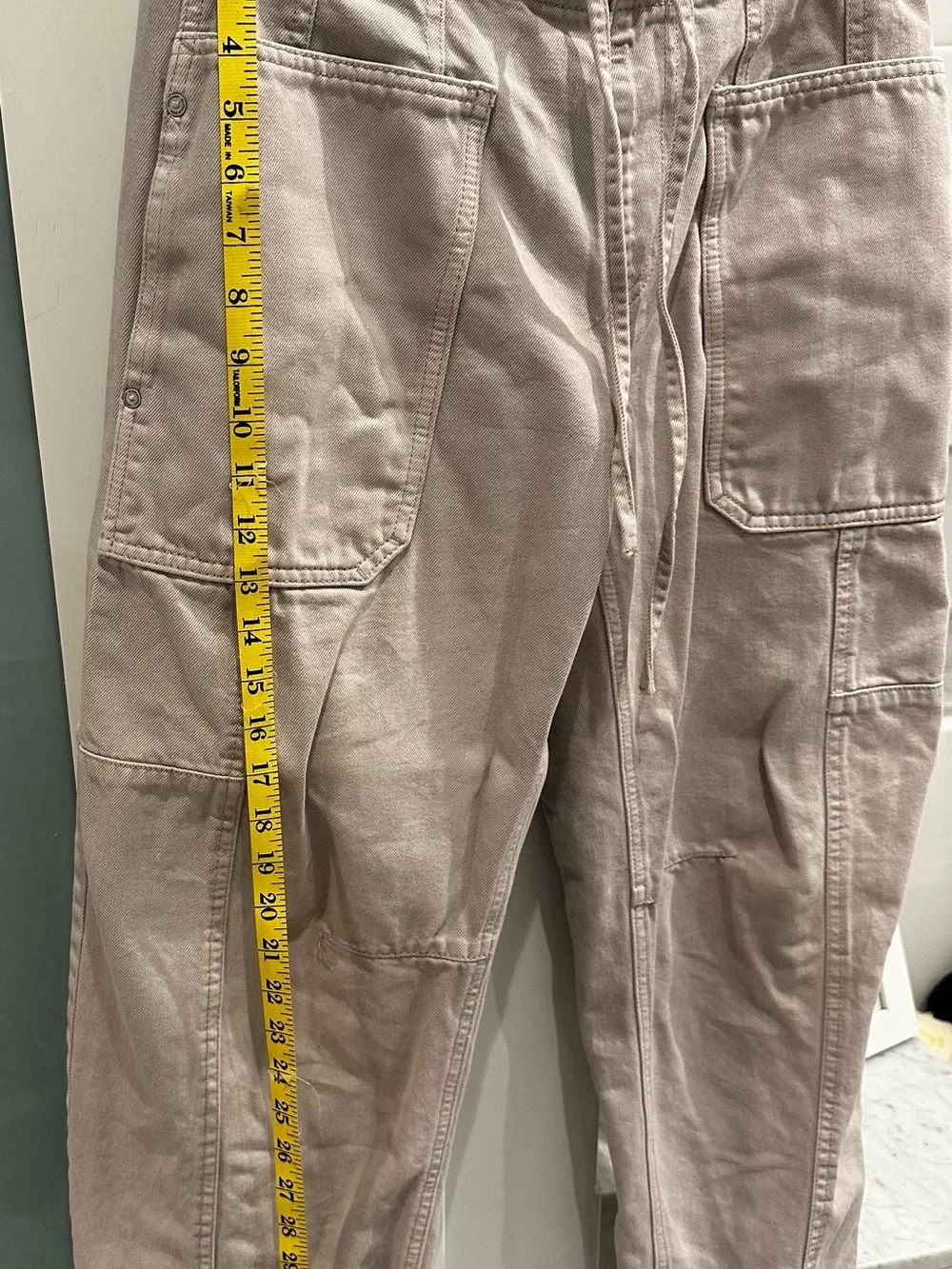 Scotch & Soda Lavender Drawstring Utility Barrel Jeans Sz Small